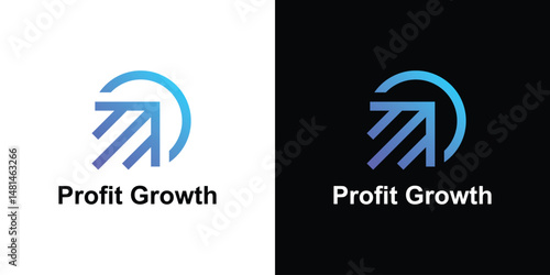 logo design combination arrow and growth,logo design technology,symbol,icon,idea,creative.