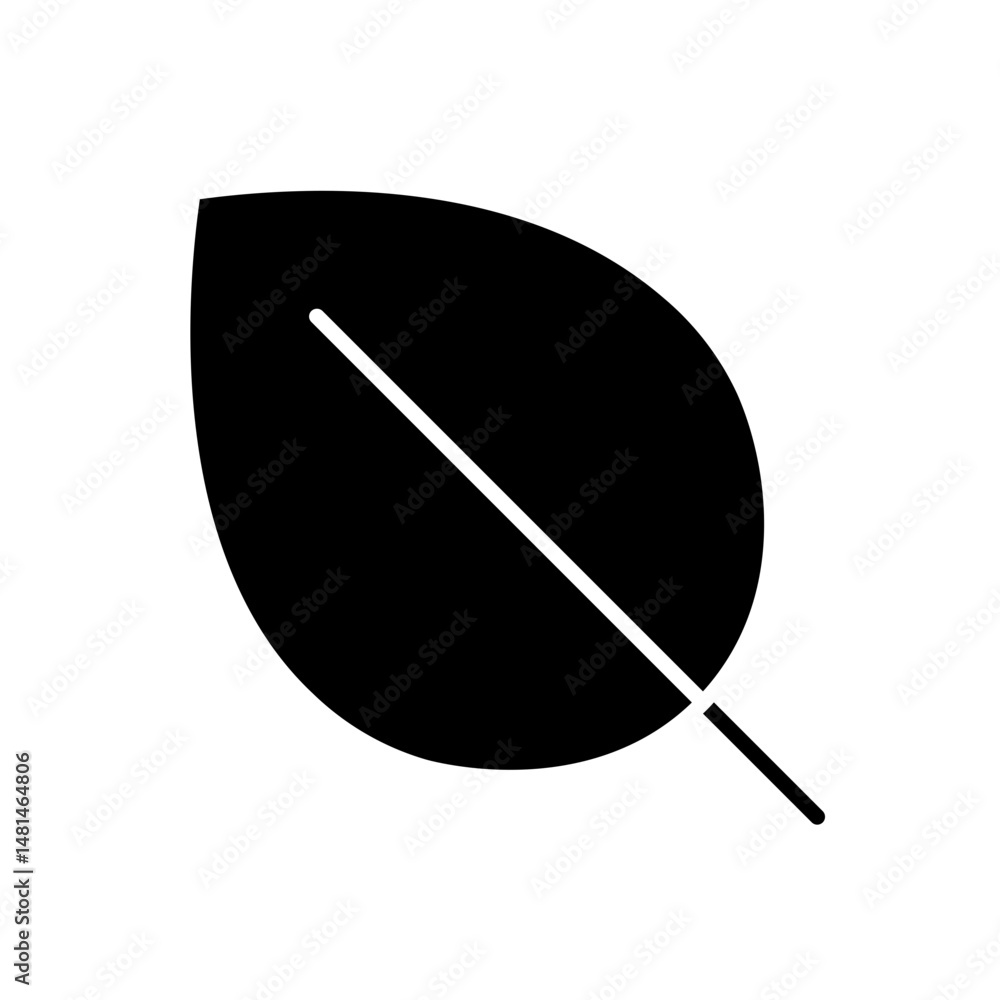 leaf glyph icon leaf glyph icon