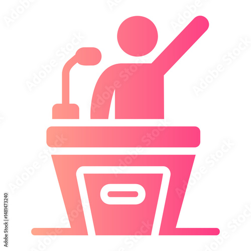 politician Gradient icon