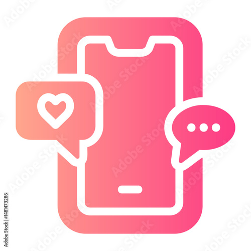 social media Gradient icon