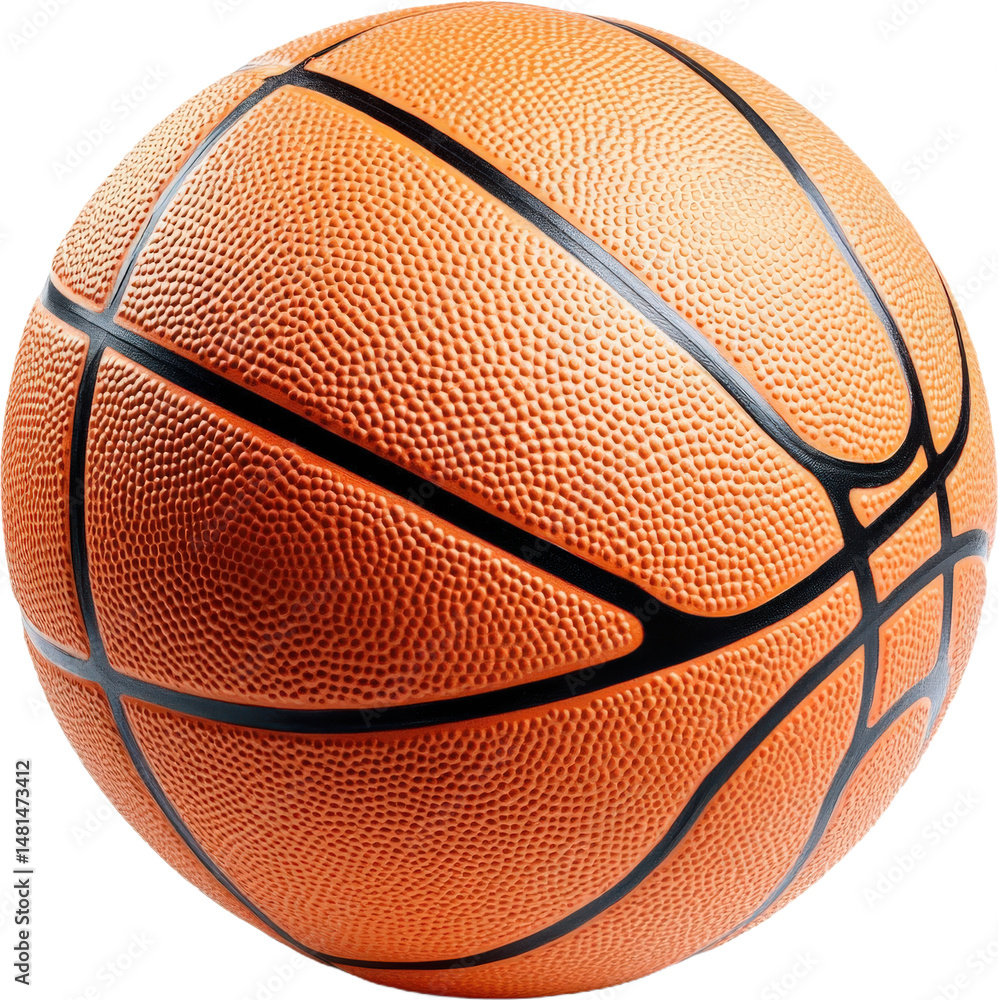 Obraz premium Close-up View of an Orange Basketball