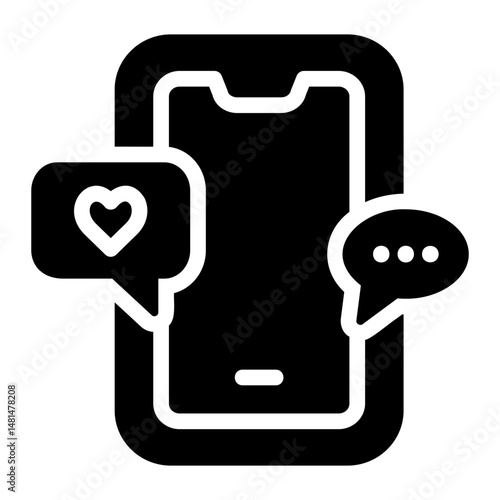 social media Solid icon