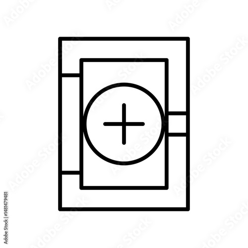 medicine chest line icon