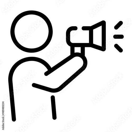 megaphone Line Icon