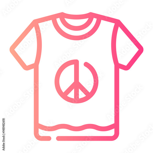 tshirt Line Gradient Icon