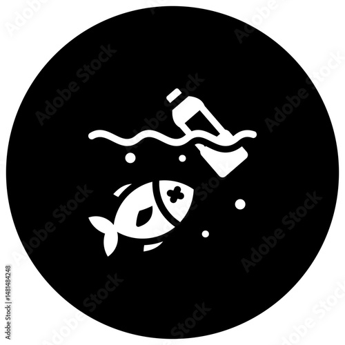 Ocean Pollution Icon