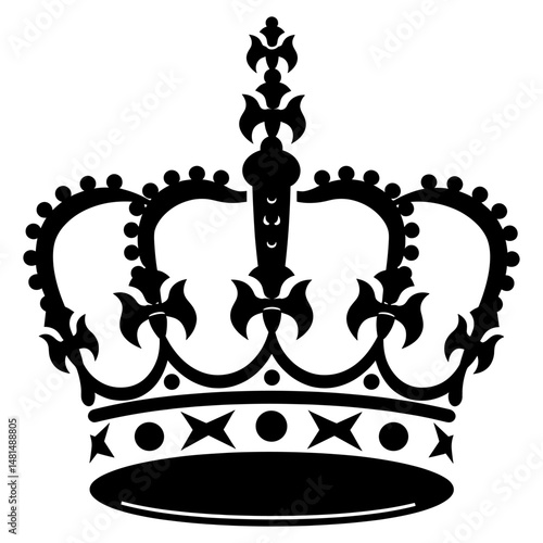 Crown imperial illustration elegant vector vector