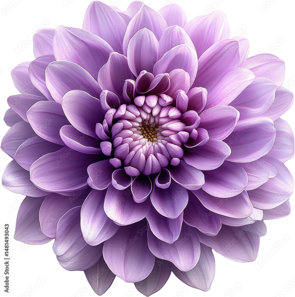 Close-up of a Beautiful Lavender Dahlia Close-up of a Beautiful Lavender Dahlia