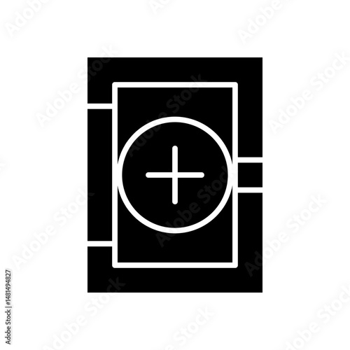 medicine chest glyph icon