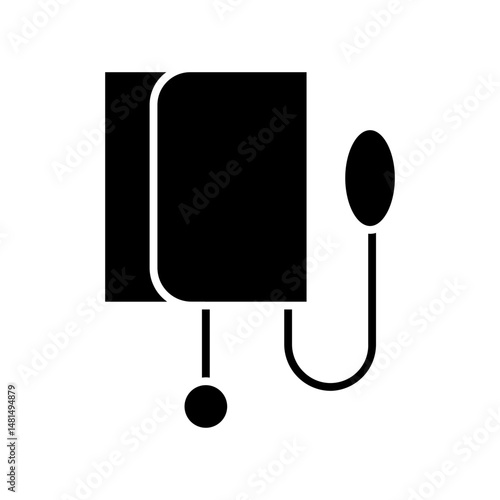 sphygmomanometer glyph icon
