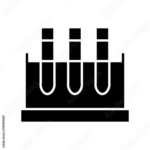 test tube glyph icon