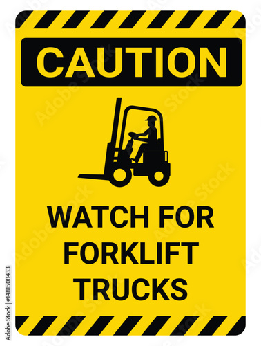 Watch For Forklift Trucks sign-2
