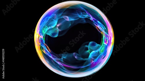 Enchanted Rainbow Bubble: A Symphony of Color and Light