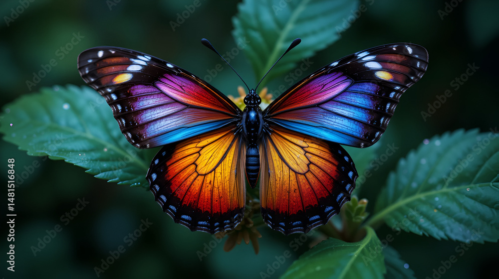 Fototapeta premium Butterfly adaptation to environment color