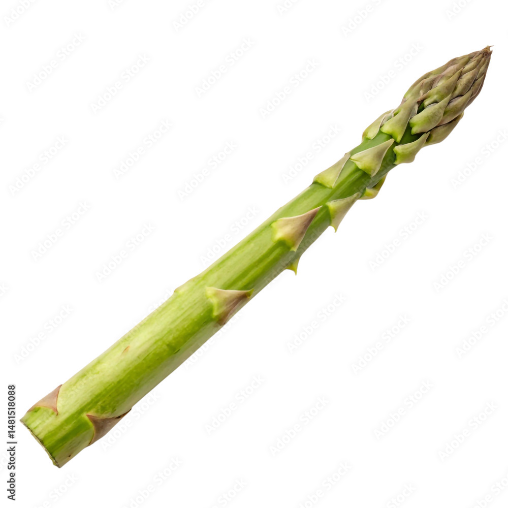 Fototapeta premium Asparagus isolated on a transparent background