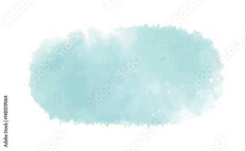 カラフルな水彩の吹き出し　あしらいのベクターイラスト