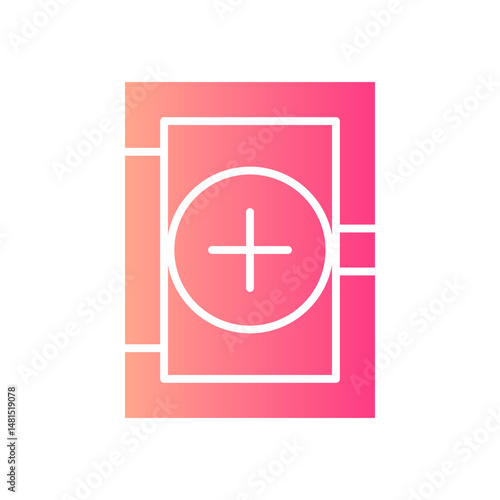 medicine chest gradient icon