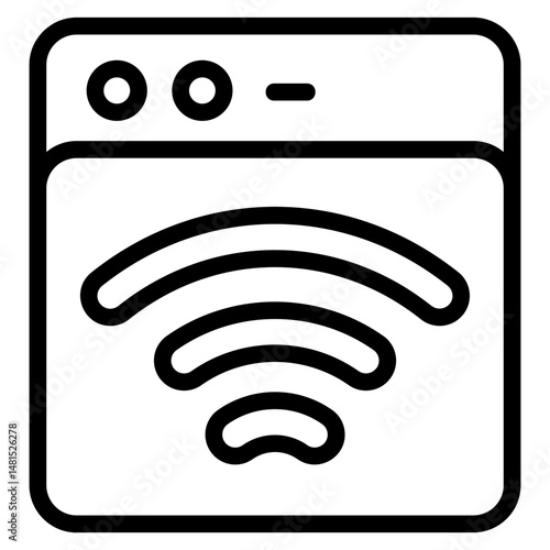 Provider online Line Icon