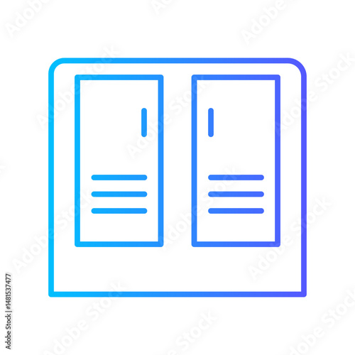lockers gradient icon