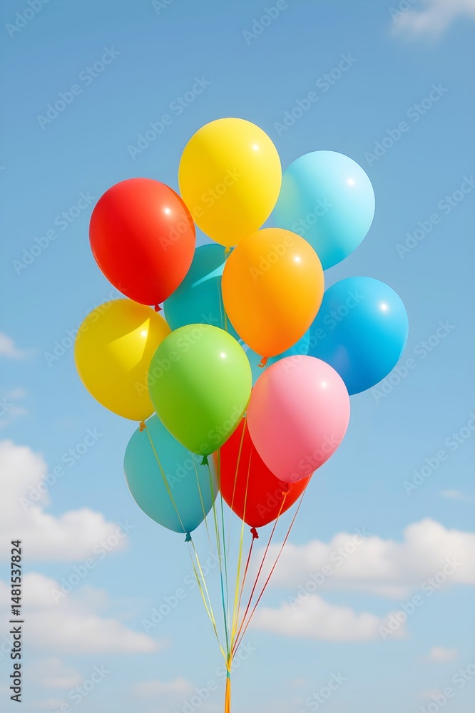 colorful balloons in the sky colorful balloons in the sky