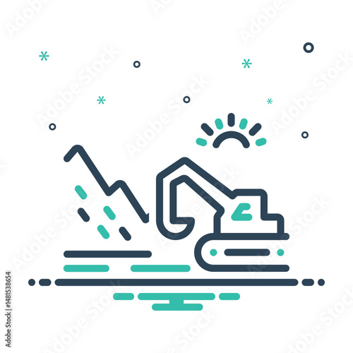 Mix icon for strip mining