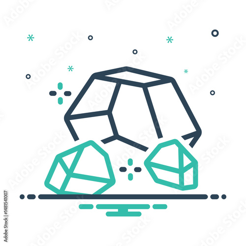 Mix icon for iron ore