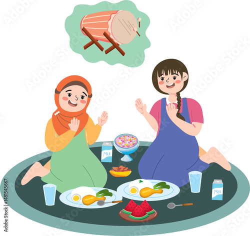 Children’s Togetherness at Ramadan Iftar