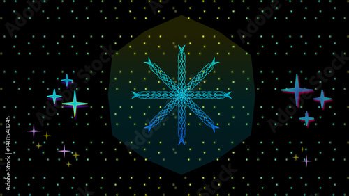 Stellar Galaxy Social Media Banner Cosmic Starry Art Social Media Background Illustration