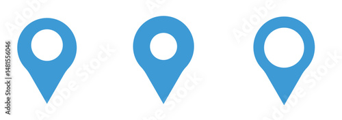 map pin vector logo template, locator icon