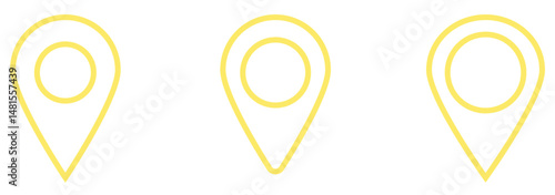 map pin vector logo template, locator icon