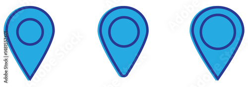 map pin vector logo template, locator icon