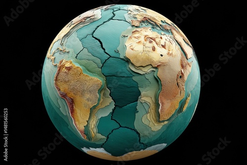 Climate Crisis Visualization Immersive Tectonic Plate Model Revealing Earths Geological Transformation for Adaptive Environmental Education