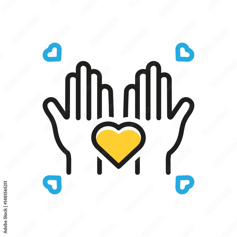 Obraz premium Multi color icon for relationship