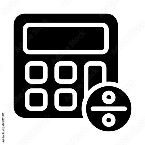 Unit Price Calculator Solid Icon