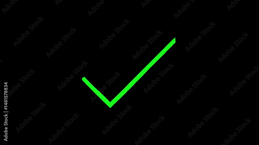 green approved icon, right check mark, select tick mark, confirm, success , approved, yes icon signs, right mark icon. check box animation, cheek mark black Background green approved icon, right check mark, select tick mark, confirm, success , approved, yes icon signs, right mark icon. check box animation, cheek mark black Background