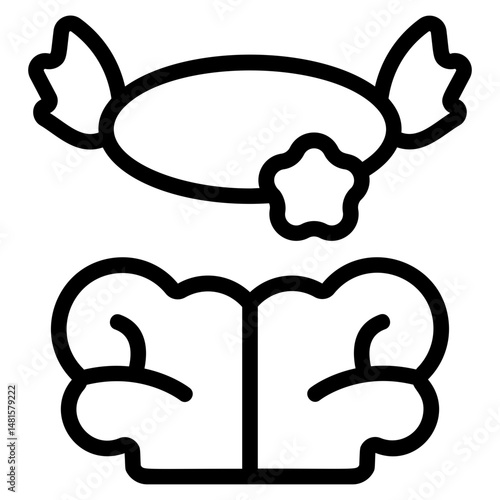 Confuse Brain Line Icon