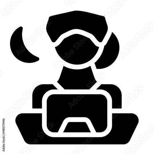Night Work Solid Icon