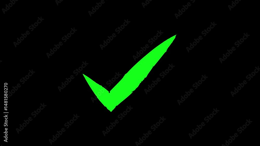 green approved icon, right check mark, select tick mark, confirm, success , approved, yes icon signs, right mark icon. check box animation, cheek mark black Background green approved icon, right check mark, select tick mark, confirm, success , approved, yes icon signs, right mark icon. check box animation, cheek mark black Background