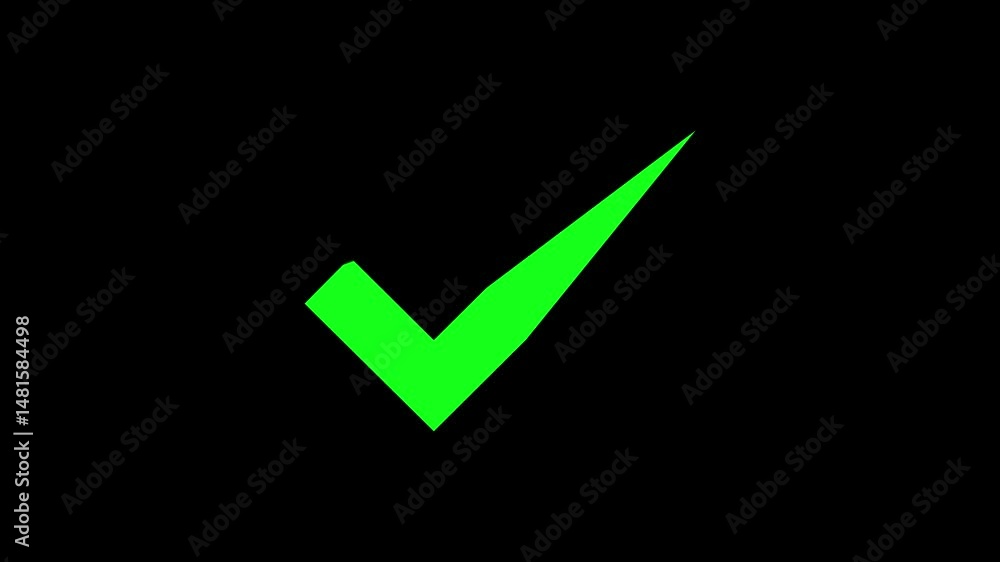 green approved icon, right check mark, select tick mark, confirm, success , approved, yes icon signs, right mark icon. check box animation, cheek mark black Background green approved icon, right check mark, select tick mark, confirm, success , approved, yes icon signs, right mark icon. check box animation, cheek mark black Background