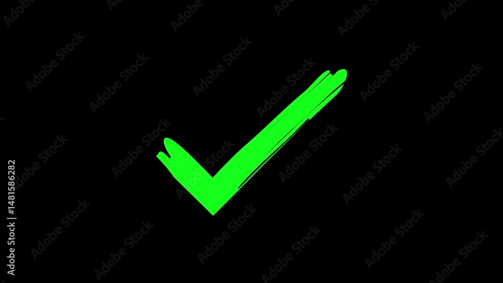 green approved icon, right check mark, select tick mark, confirm, success , approved, yes icon signs, right mark icon. check box animation, cheek mark black Background green approved icon, right check mark, select tick mark, confirm, success , approved, yes icon signs, right mark icon. check box animation, cheek mark black Background