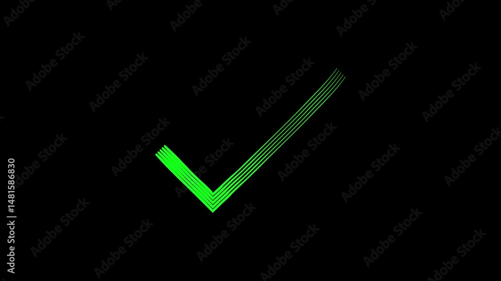 green approved icon, right check mark, select tick mark, confirm, success , approved, yes icon signs, right mark icon. check box animation, cheek mark black Background green approved icon, right check mark, select tick mark, confirm, success , approved, yes icon signs, right mark icon. check box animation, cheek mark black Background