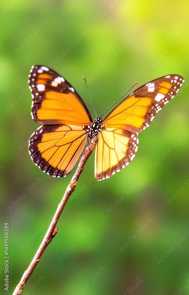 butterfly on a leaf butterfly on a leaf