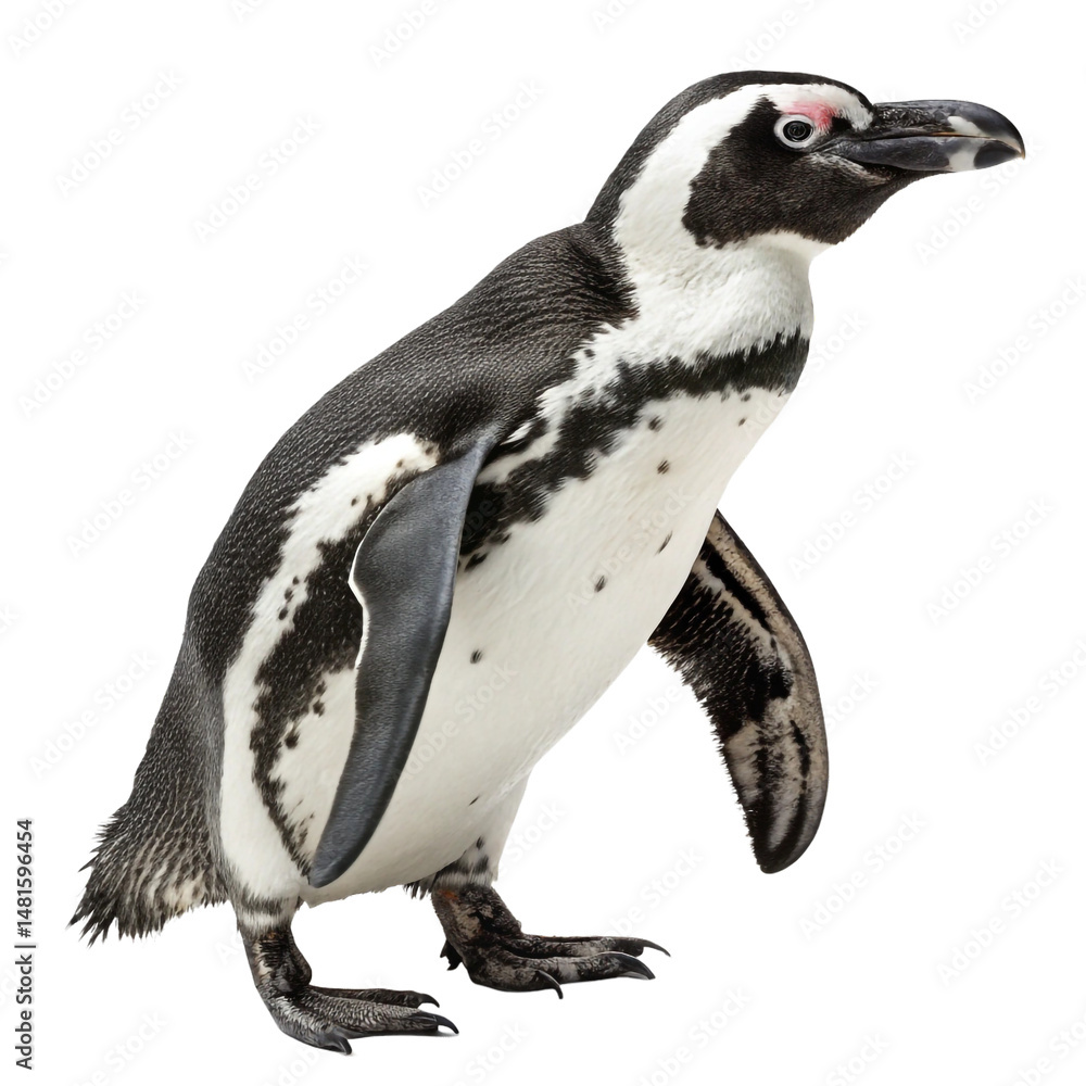 Fototapeta premium Penguin isolated on a transparent background