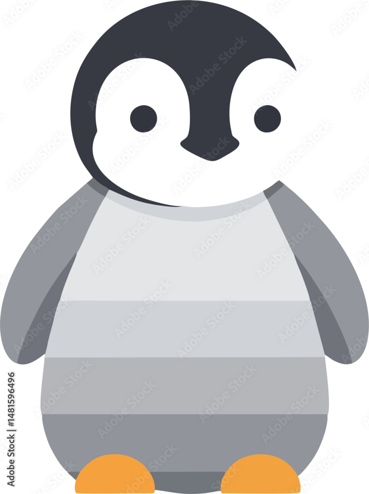 Vector Pattern of Baby Penguin Characters – Seamless Design for Fabric and Wallpaper Vector Pattern of Baby Penguin Characters – Seamless Design for Fabric and Wallpaper