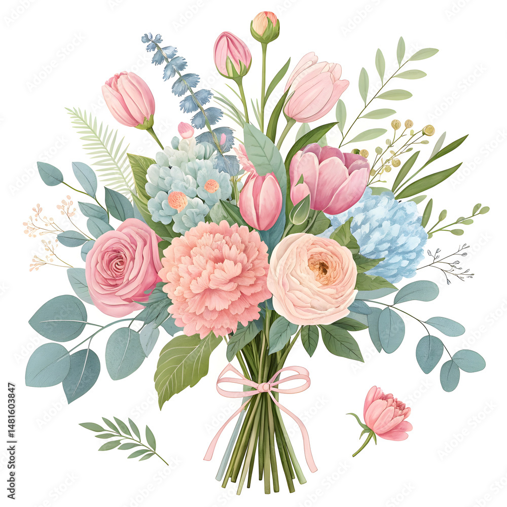 Fototapeta premium bouquet of flowers