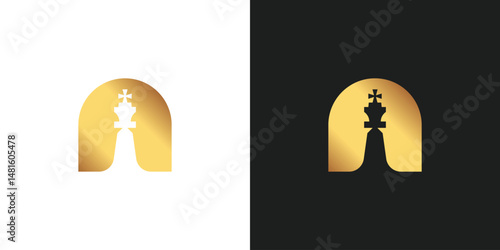 King Chess Logo Design