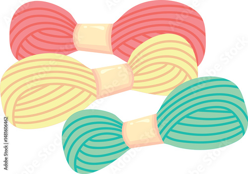 Embroidery and Knitting Kit – Flat Design DIY Concept