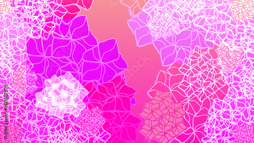 abstract pink flower pattern floral vector illustration wallpaper 