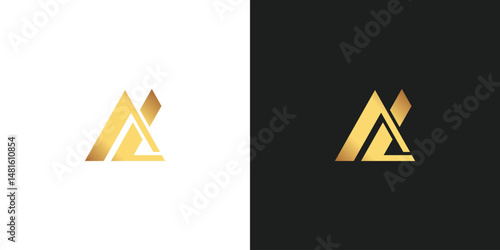Letter AL Logo Design