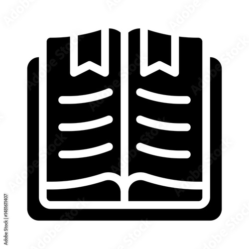 storytelling glyph icon